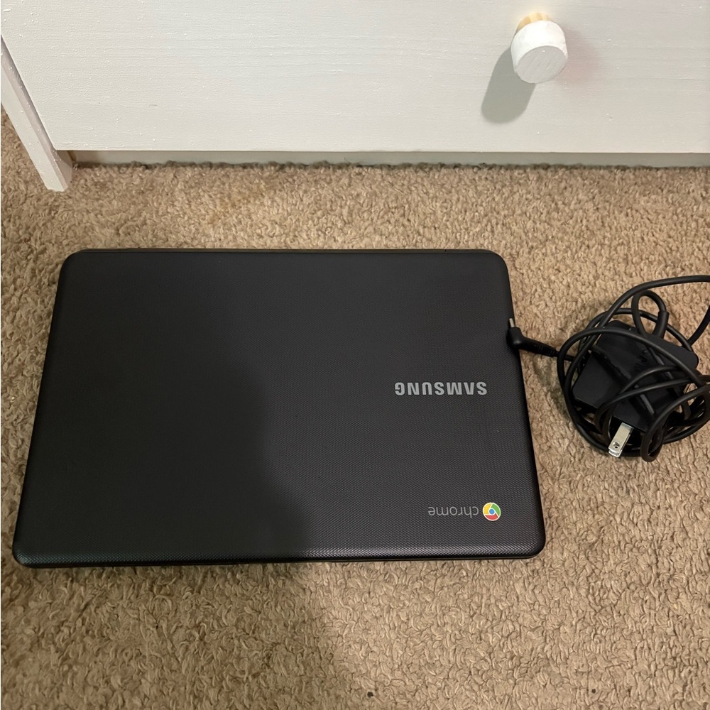 Samsung Black Chromebook Sleek Design Laptop